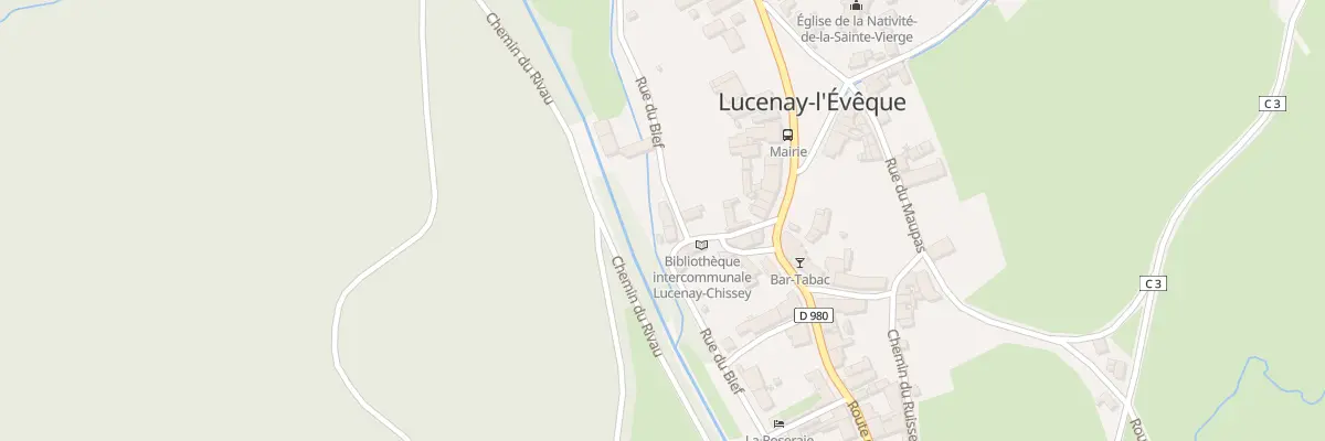 Plan du 5128 Le Bourg à Lucenay-l’Évêque