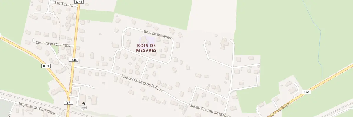 Plan du 7 Bois de Mesvres à Mesvres