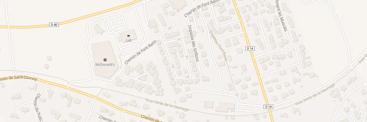 Plan du 15 Rue des Amourettes à Langlade
