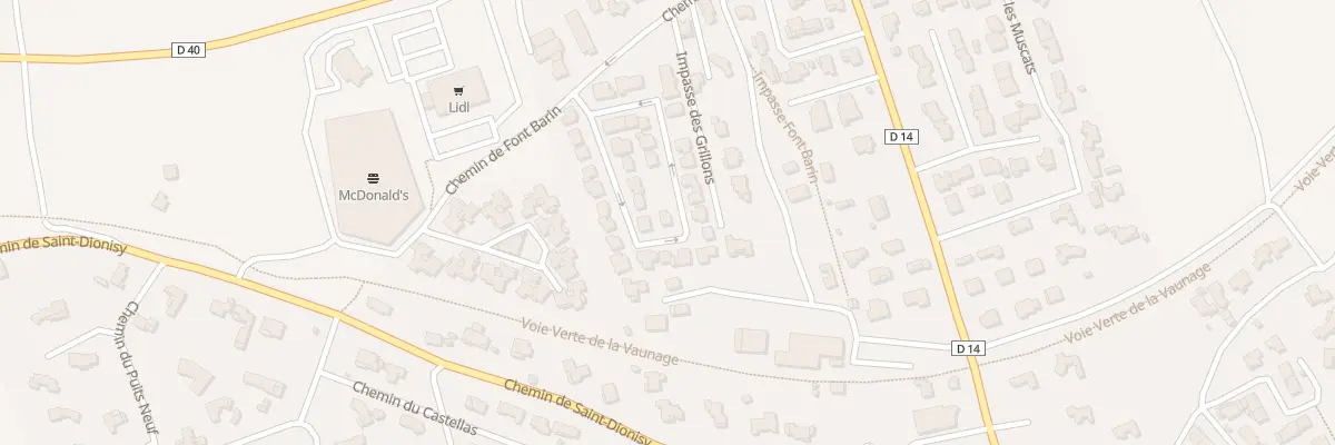 Plan du 11 Rue des Amourettes à Langlade