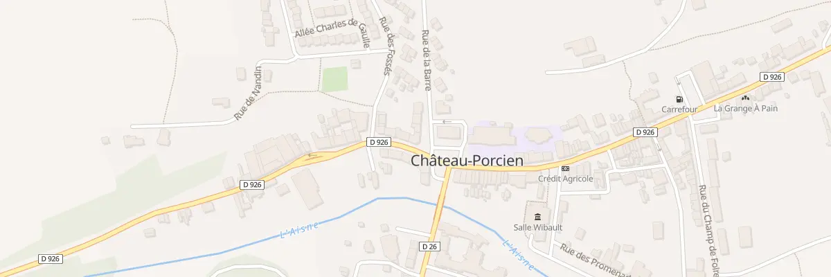 Plan du 2 Rue du Faubourg de Liesse à Château-Porcien