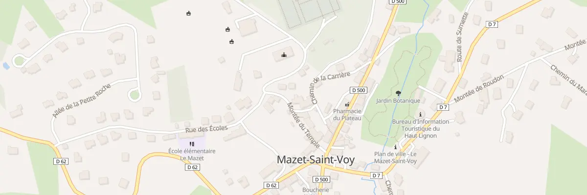 Plan du 14 Mte du Temple à Mazet-Saint-Voy