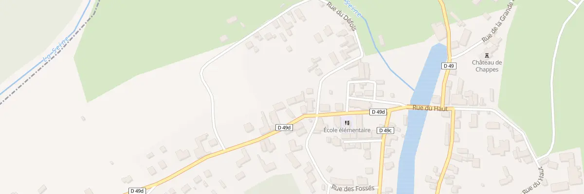 Plan du 8 Rue Honore Devanlay à Chappes