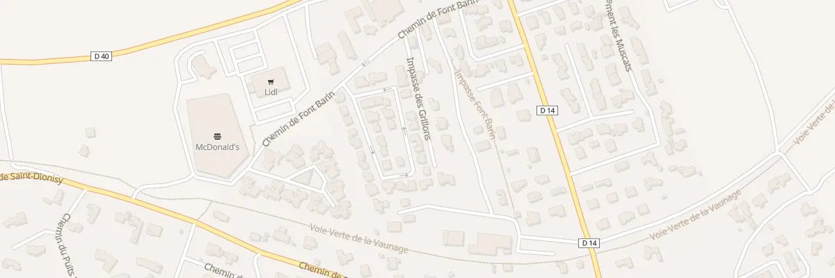 Plan du 34 Rue des Amourettes à Langlade