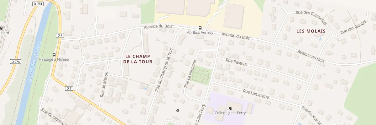 Plan du 9 Rue La Fontaine à Génelard