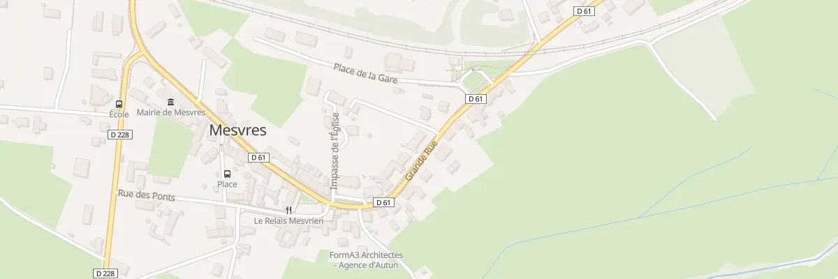 Plan du 43 Gr Grande Rue à Mesvres