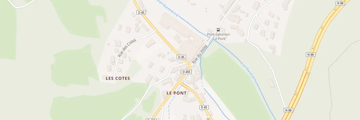 Plan du 3 Rte d’Aurec à Pont-Salomon