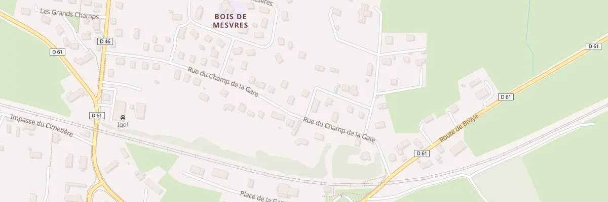 Plan du 12 Rue des Pres à Mesvres