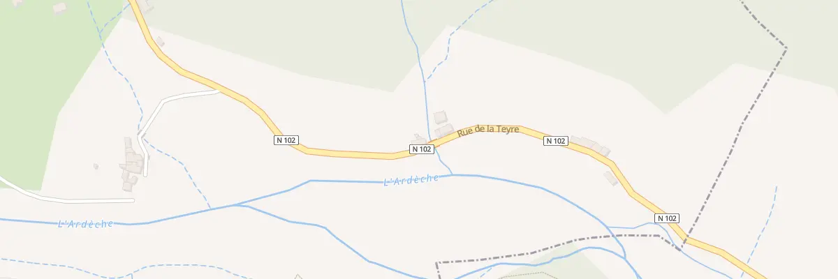Plan du 935 Rue de la Teyre à Thueyts