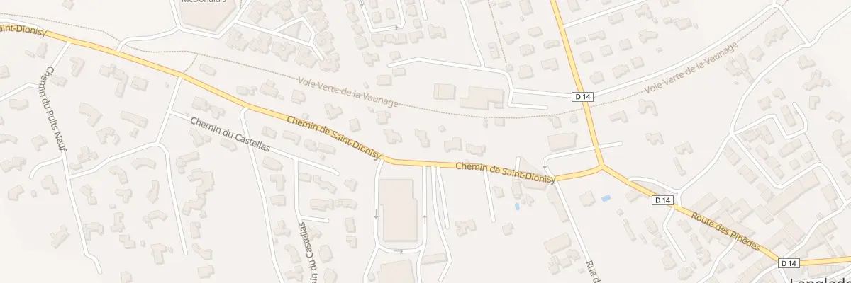 Plan du 240 Che de St Dionisy à Langlade