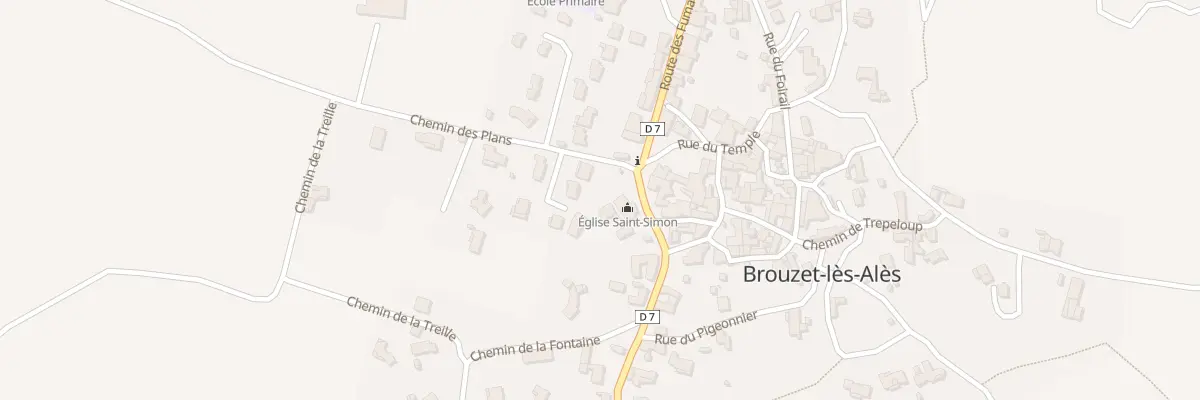 Plan du 1485 Rte des Fumades à Brouzet-lès-Alès
