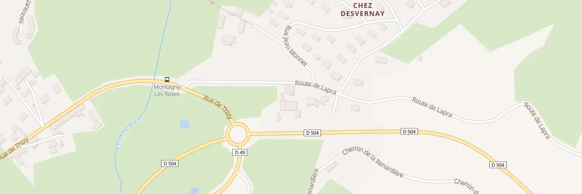 Plan du 170 Rte de Lapra à Montagny