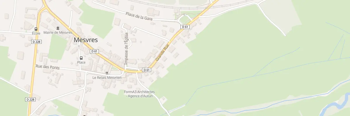 Plan du 38 Gr Grande Rue à Mesvres