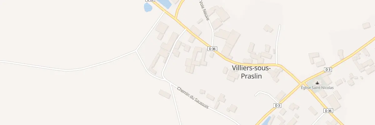 Plan du 13 Rue de la Jonchere à Villiers-sous-Praslin