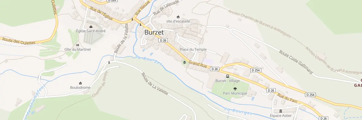 Plan du 5223 Le Village à Burzet