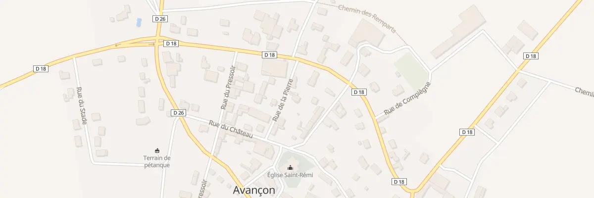 Plan du 4 Rue de la Pierre à Avançon