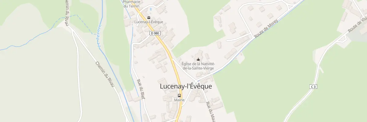 Plan du 10 Pl de la Mairie à Lucenay-l’Évêque