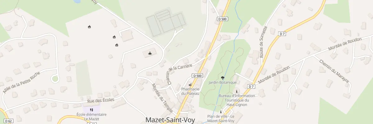 Plan du 5 Che de la Carrière à Mazet-Saint-Voy