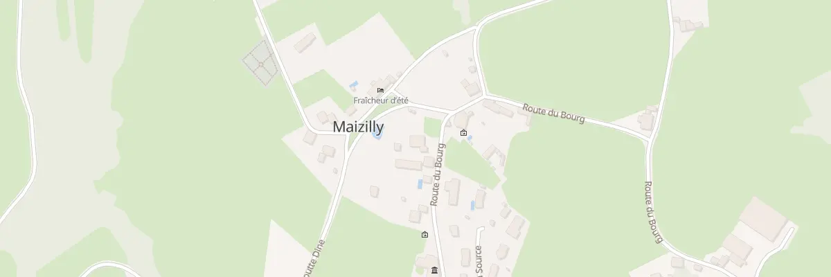 Plan du Bourg à Maizilly