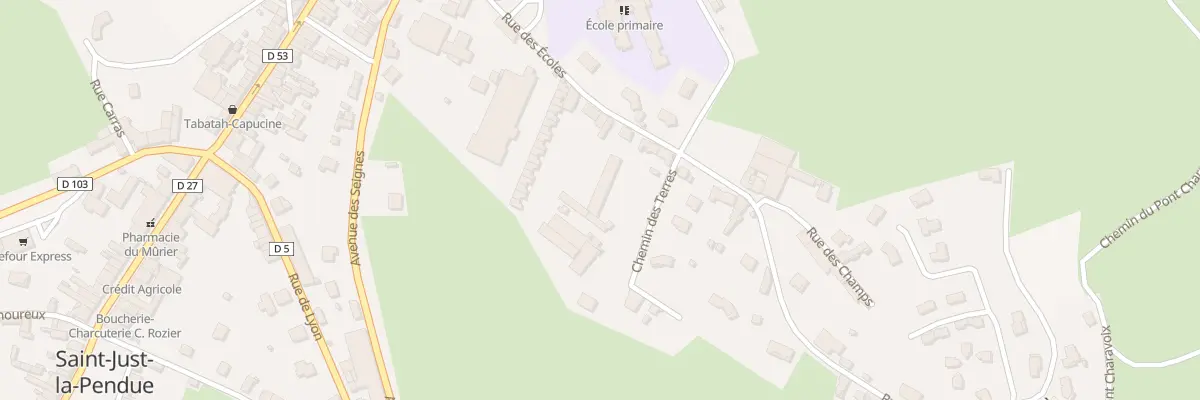 Plan du 275 Rue des Ecoles à Saint-Just-la-Pendue