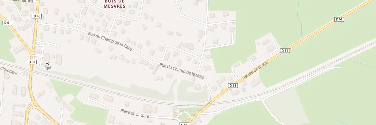 Plan du 1 Rue des Pres à Mesvres