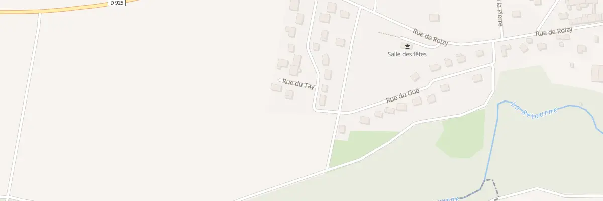 Plan du 1 Rue du Tay à Bergnicourt