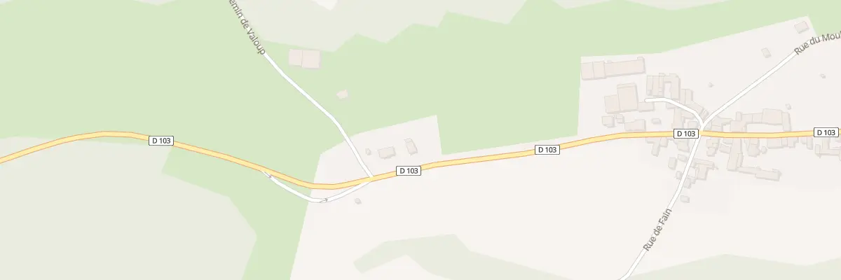 Plan du 1 Rte de Fain Rd 103 à Quincy-le-Vicomte