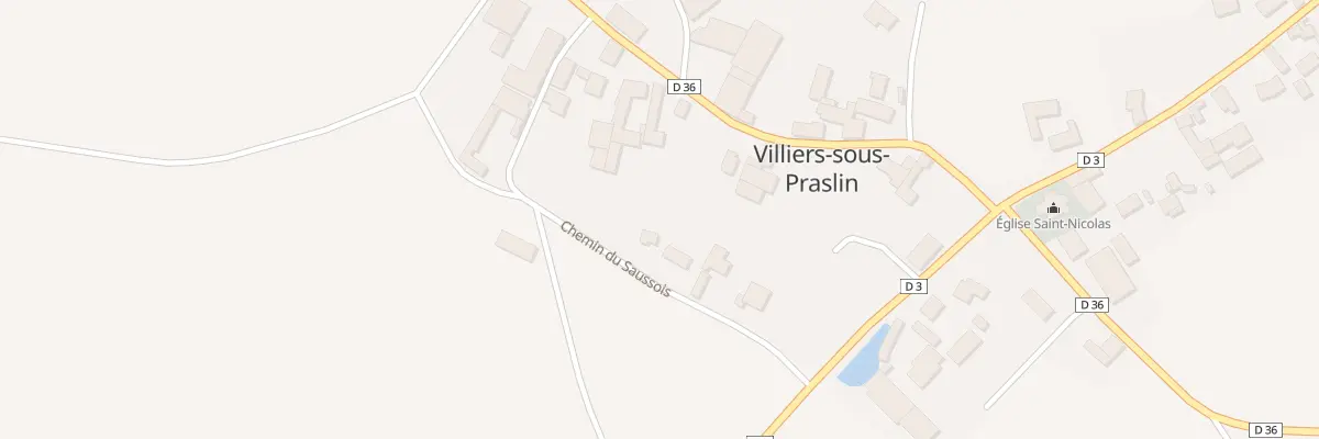 Plan du 7 Che du Saussois à Villiers-sous-Praslin