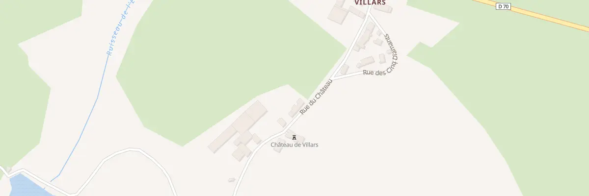 Plan du 16 Rue du Chateau - Villars à Dompierre-en-Morvan