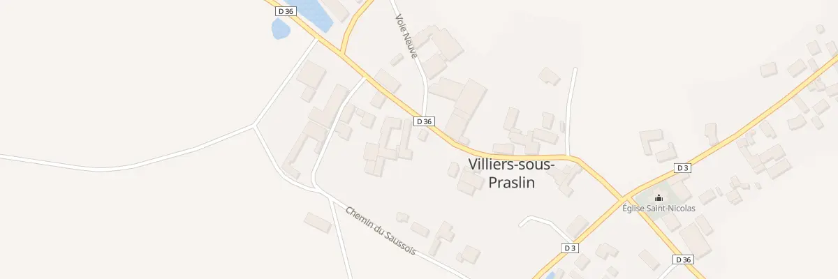 Plan du 9 Rue de la Jonchere à Villiers-sous-Praslin