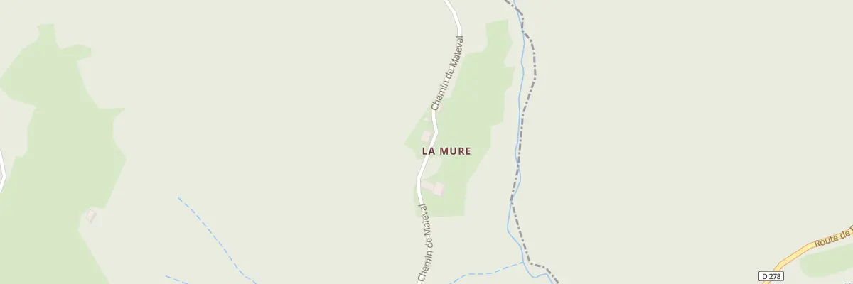Plan du 5021 La Mure à La Rochette
