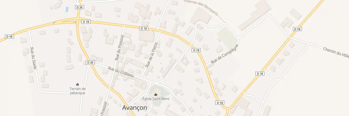 Plan du 5035 Le Village à Avançon