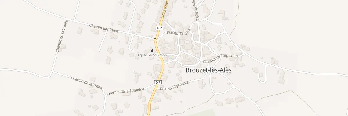 Plan du 48 Rue de l’Eglise à Brouzet-lès-Alès