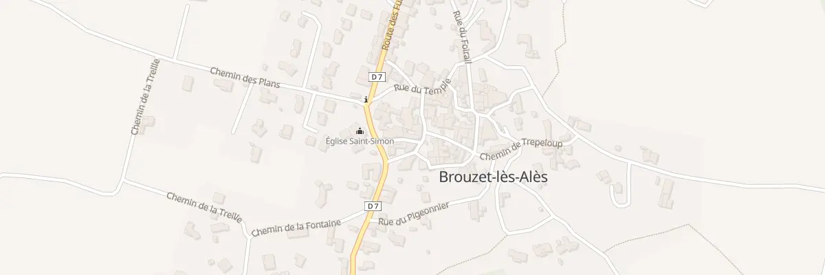 Plan du 47 Rue de l’Eglise à Brouzet-lès-Alès