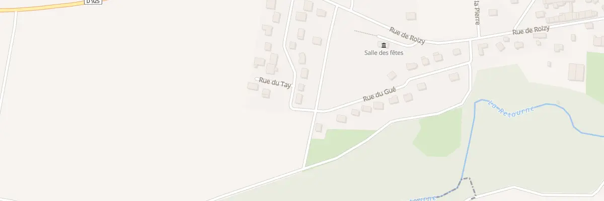 Plan du 12 Rue du Gué à Bergnicourt