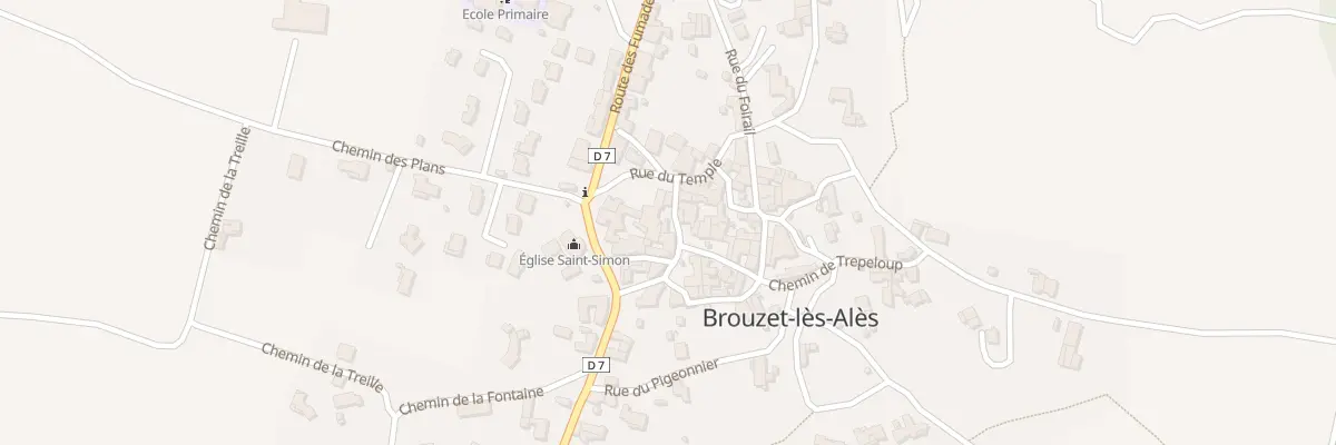 Plan du 34 Rue du Dix Neuf Mars 1962 à Brouzet-lès-Alès