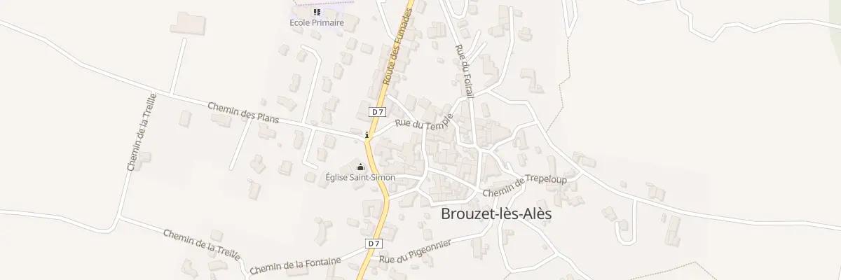 Plan du 14 Rue du Dix Neuf Mars 1962 à Brouzet-lès-Alès