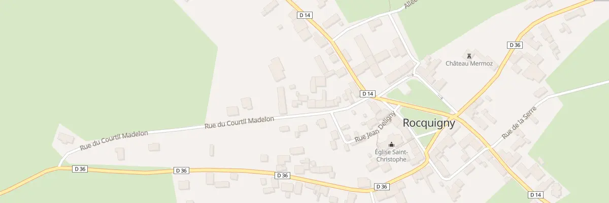 Plan du 12 Rue du Courtil Madelon à Rocquigny