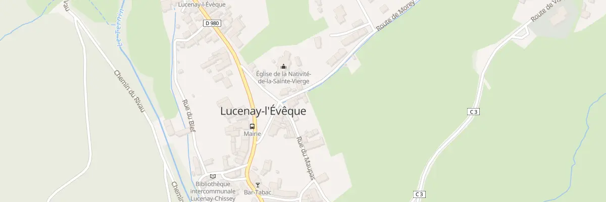 Plan du 1 Rue du Maupas à Lucenay-l’Évêque