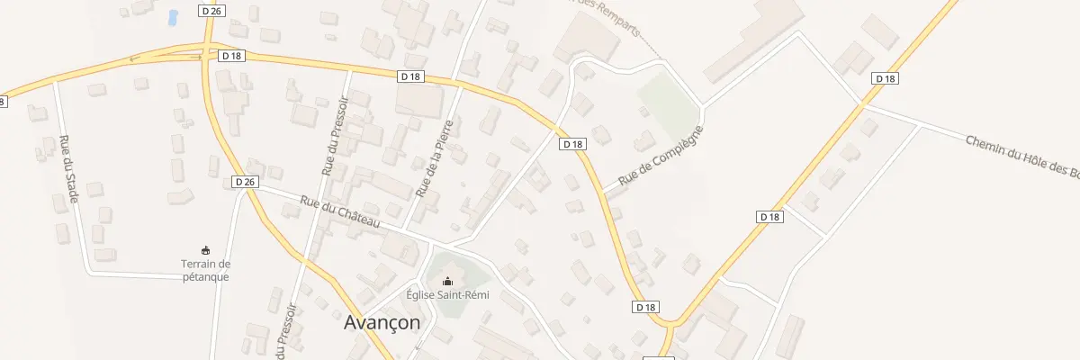 Plan du 5036 Le Village à Avançon