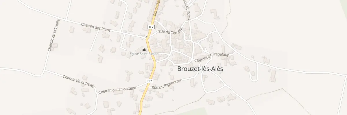 Plan du 10 Pl de l’Horloge à Brouzet-lès-Alès