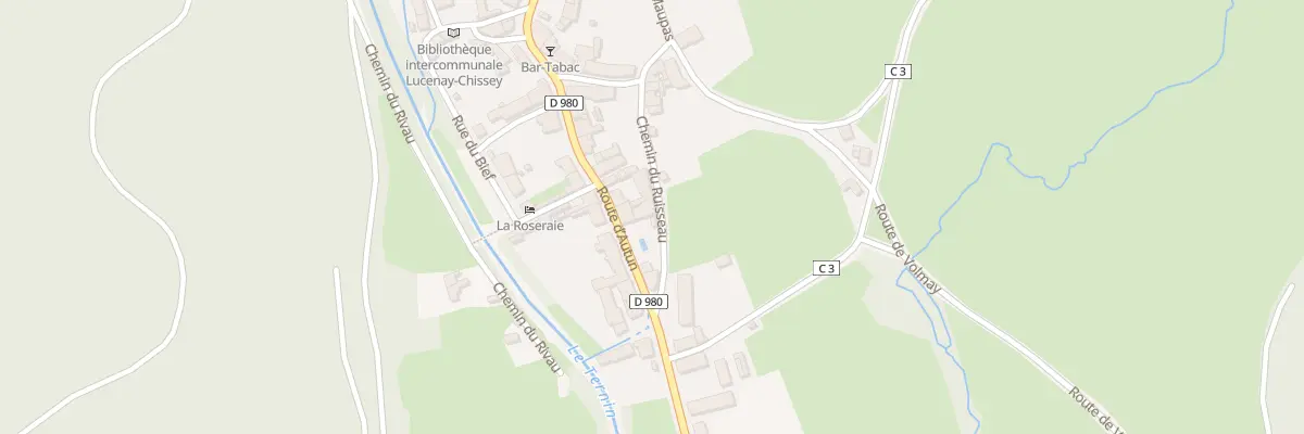 Plan du 2 Che du Ruisseau à Lucenay-l’Évêque