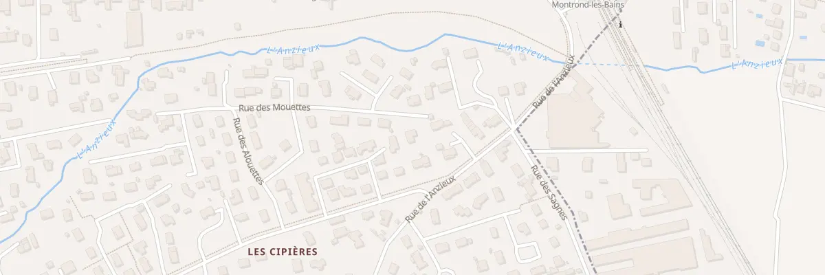 Plan du 298 Rue de l’Anzieux à Montrond-les-Bains