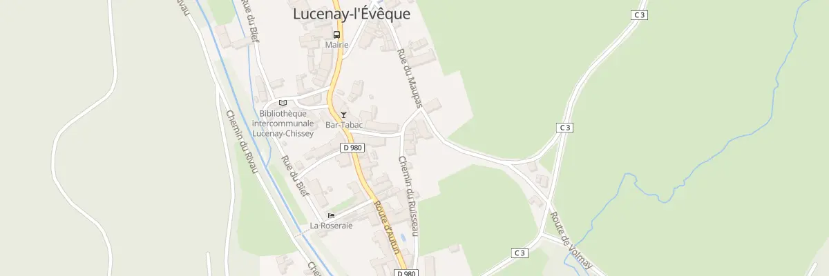 Plan du 1 Che du Ruisseau à Lucenay-l’Évêque