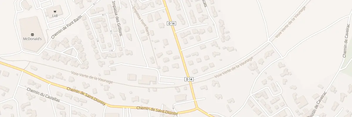 Plan du 305 Rte des Pinèdes à Langlade