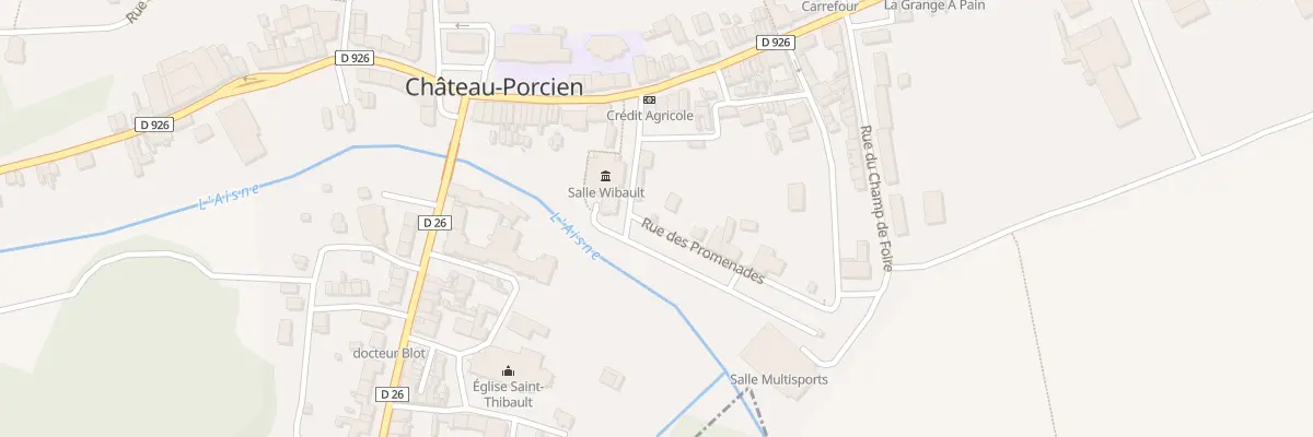 Plan du 3 Rue des Promenades à Château-Porcien