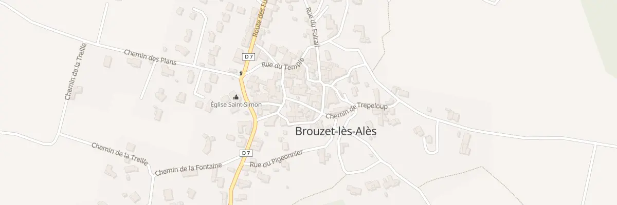 Plan du 48 Pl de l’Horloge à Brouzet-lès-Alès