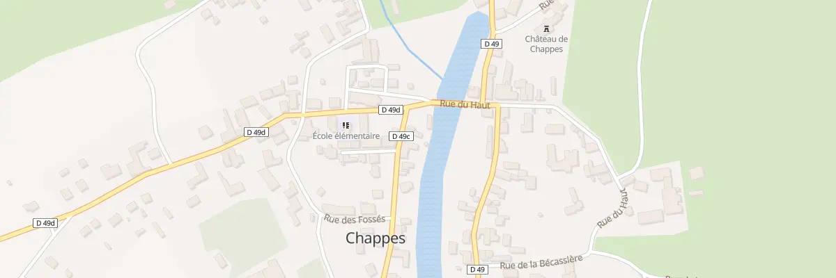 Plan du 1 Rue des Anciennes Tanneries à Chappes