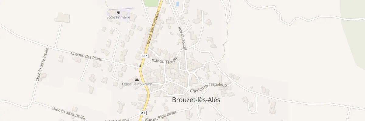 Plan du 17 Rue du Centre à Brouzet-lès-Alès