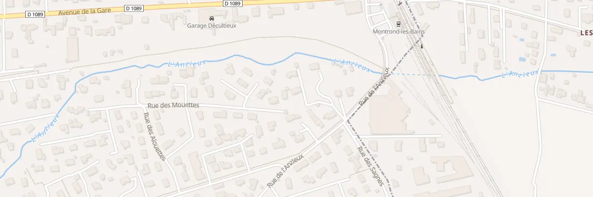 Plan du 238 Rue de l’Anzieux à Montrond-les-Bains